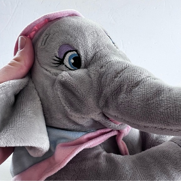 Disney Parks Mrs. Jumbo Plush in Gray Pink Blue - Picture 7 of 10